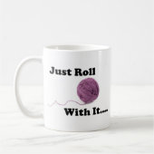 Gewoon doorrollen. koffiemok (Links)