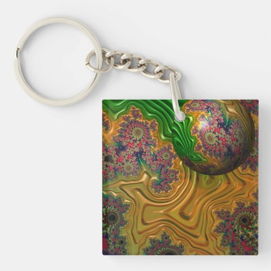 Gewoon drijven door acrylsleutelring sleutelhanger (voorkant)