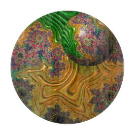 Gewoon drijven door een decoratief glazen kapje snijplank