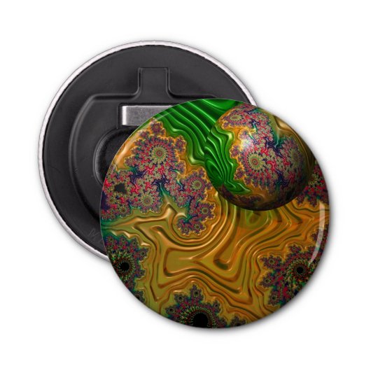 Gewoon drijven door flessenopening button flesopener (Voorkant)