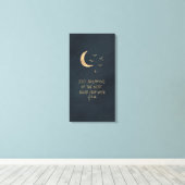 Gewoon dromen canvas afdruk (Insitu (Houten vloer))