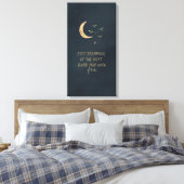 Gewoon dromen canvas afdruk (Insitu (Slaapkamer))