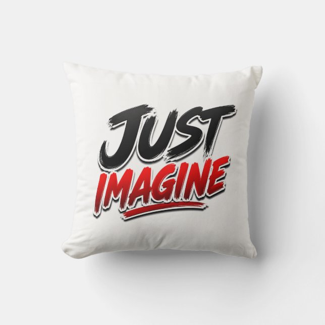 Gewoon Droom Inspirerende Typografie Kussensloop Kussen (Voorkant)