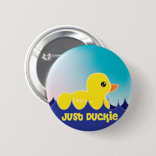 Gewoon Duckie Ronde Button 5,7 Cm (Voorkant /achterkant)