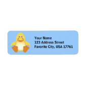 Gewoon Ducky Adresetiketten Etiket (Voorkant)
