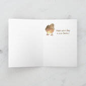 Gewoon Ducky Fun Birthday Cute Bird Kaart (Binnen)