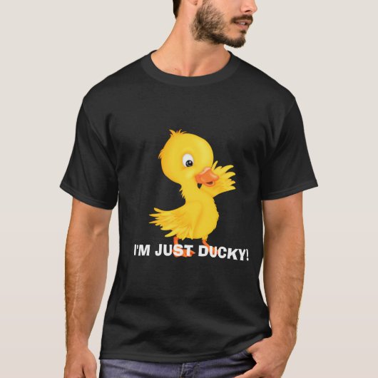 Gewoon Ducky Mannen cartoon t-shirt (Voorkant)