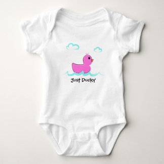 Gewoon Ducky Roze Rubber Duck Baby Bodysuit