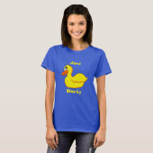 Gewoon Ducky Yellow Duck Vrouwen T-shirt (Voorkant volledig)