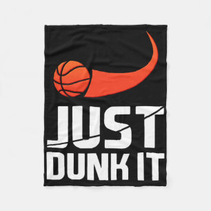 Gewoon dunken! Bysketbyll Speler Slam Dunk Gift Fleece Deken