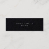 Gewoon dunne, professionele Premium zwart Mini Visitekaartje (Voorkant)