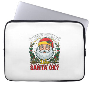 Gewoon Echt Leuk Kerst Ok Kerstmis Claus Hulst Kra Laptop Sleeve