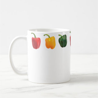 Gewoon Echt Leuk Paprika's Geel Rood Groen Pep Koffiemok