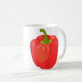 Gewoon Echt Liefhebber Van Paprika Rode Paprika Koffiemok (Voorkant rechts)