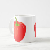Gewoon Echt Liefhebber Van Paprika Rode Paprika Koffiemok (Voorkant links)