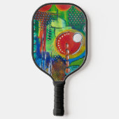 Gewoon een Abstract Pickleball Paddle (Achterkant)