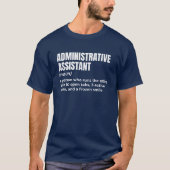 Gewoon een admin-assistent - grappig t-shirt (Voorkant)