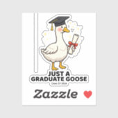 Gewoon een afgestudeerde gans Klas van 2026 Grappi Sticker (Vel)