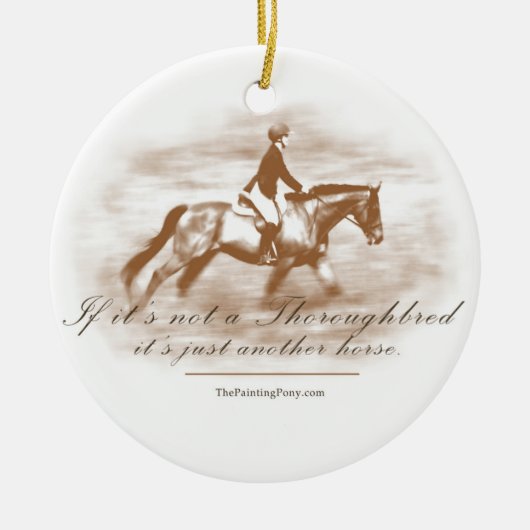 Gewoon een ander paard keramisch ornament (Voorkant)