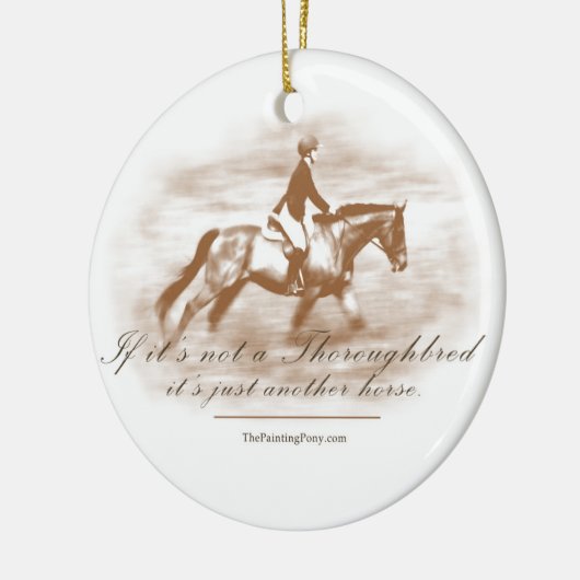 Gewoon een ander paard keramisch ornament (Links)