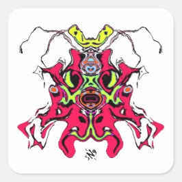 Gewoon een ander wezen vierkante sticker