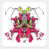 Gewoon een ander wezen vierkante sticker (Voorkant)
