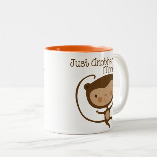 Gewoon een andere aap tweekleurige koffiemok (Voorkant rechts)