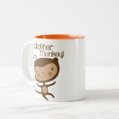 Gewoon een andere aap tweekleurige koffiemok (Voorkant links)