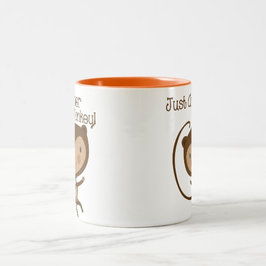 Gewoon een andere aap tweekleurige koffiemok (Center)
