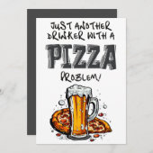 Gewoon een andere drinker met een Pizza probleem M Kaart (Voorkant / Achterkant)