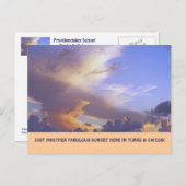 "GEWOON EEN ANDERE FABULOUS SUNSET" (TURKS&CAICOS  BRIEFKAART (Voorkant / Achterkant)