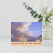 "GEWOON EEN ANDERE FABULOUS SUNSET" (TURKS&CAICOS  BRIEFKAART (Staand voorkant)