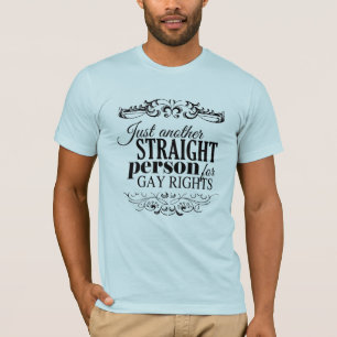 GEWOON EEN ANDERE HETERO PERSOON VOOR HOMORECHTEN T-SHIRT