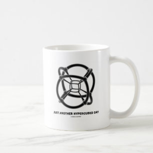 Gewoon een andere hyperkubusdag 4-D-polytoop humor Koffiemok