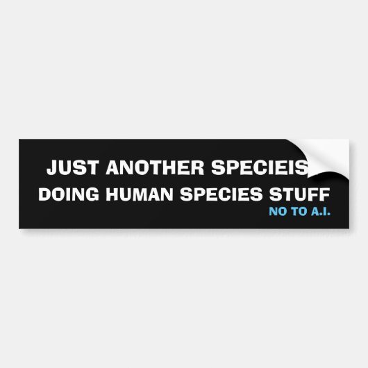 Gewoon een andere soort bumpersticker (Voorkant)