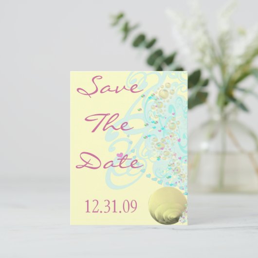 Gewoon een Bachy Wedding Aankondigingskaart (Staand voorkant)