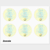 Gewoon een Bachy Wedding Ronde Sticker (Vel)