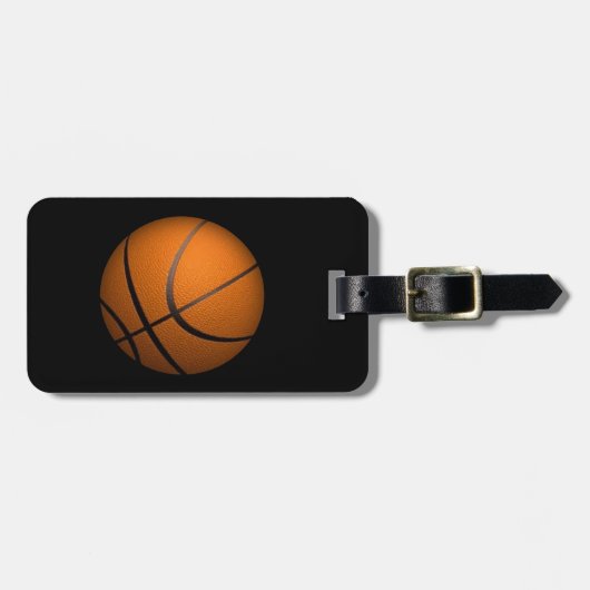 Gewoon een Ball Basketball Sport Bagagelabel (Voorkant horizontaal)
