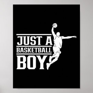 Gewoon een basketbal jongen coach speler team weds poster