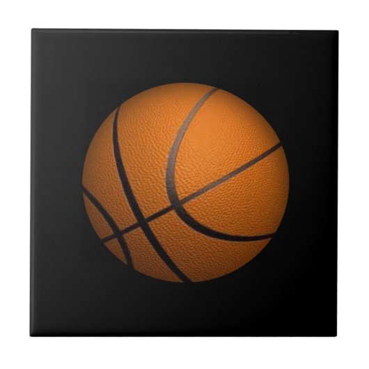Gewoon een basketbal sport tegeltje (Voorkant)