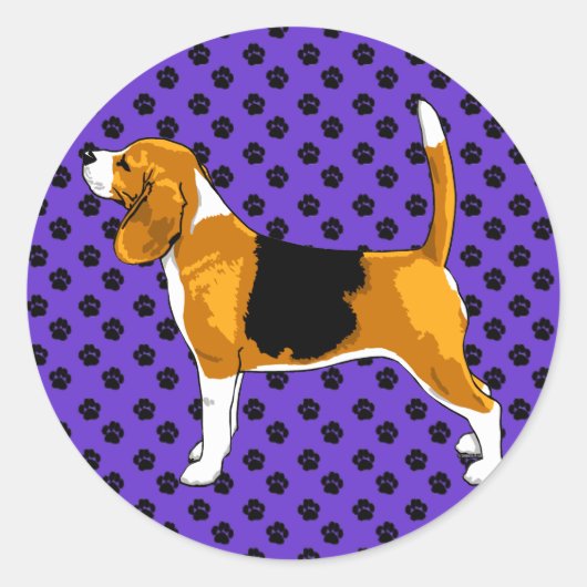 Gewoon een Beagle Ronde Sticker (Voorkant)
