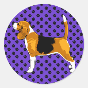Gewoon een Beagle Ronde Sticker