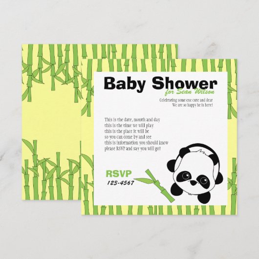 Gewoon een beetje Bamboe Kaart (Voorkant / Achterkant)