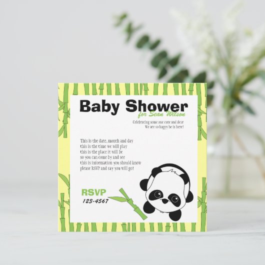 Gewoon een beetje Bamboe Kaart (Staand voorkant)