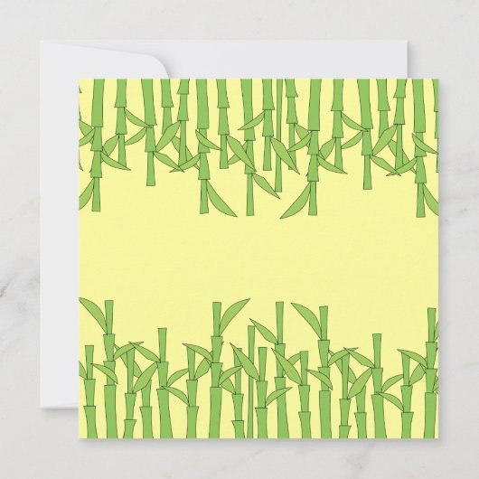 Gewoon een beetje Bamboe Kaart (Achterkant)