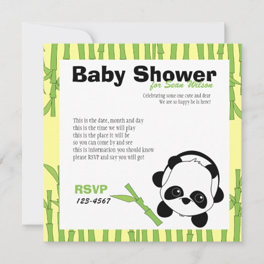 Gewoon een beetje Bamboe Kaart (Voorkant)