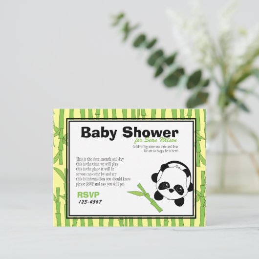 Gewoon een beetje Bamboe Kaart (Staand voorkant)