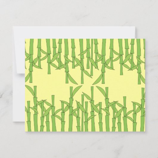 Gewoon een beetje Bamboe Kaart (Achterkant)