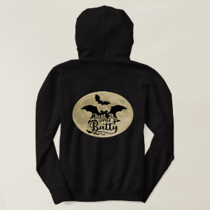 Gewoon een Beetje Batty Volle Maan Halloween Hoodie