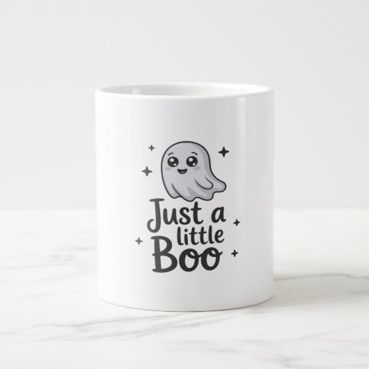 Gewoon een beetje Boo grappig ontwerp Grote Koffiekop (Voorkant)